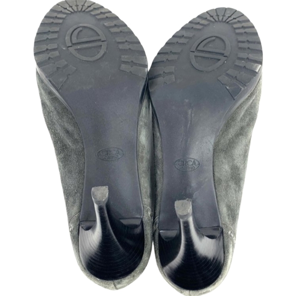 Circa Joan Herald David Gray Suede Heels 8.5 - Picture 7 of 9